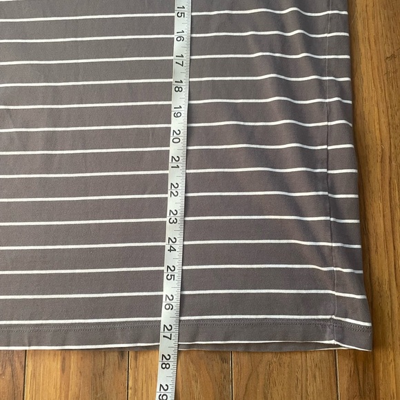 Mollusk Organic 100% Cotton Grey White Striped Pocket Tee – Men’s Large - Picture 6 of 7
